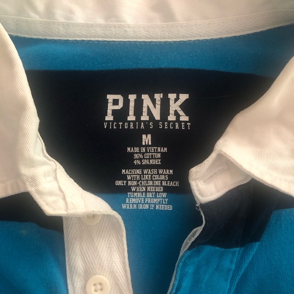 “PINK” VICTORIA SECRET rugby/polo shirt - Picture 4 of 11